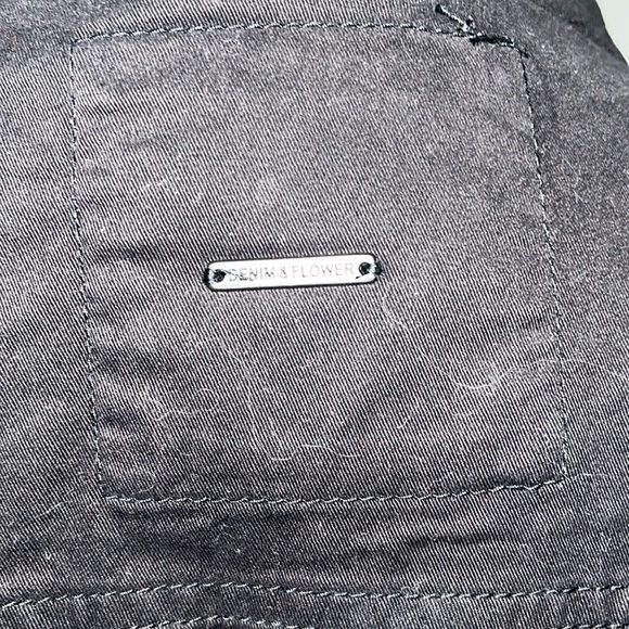 Denim & Flower Ricky Singh Black Men's Trucker Jacket Outerwear Stretch L NWOT - Picture 7 of 13